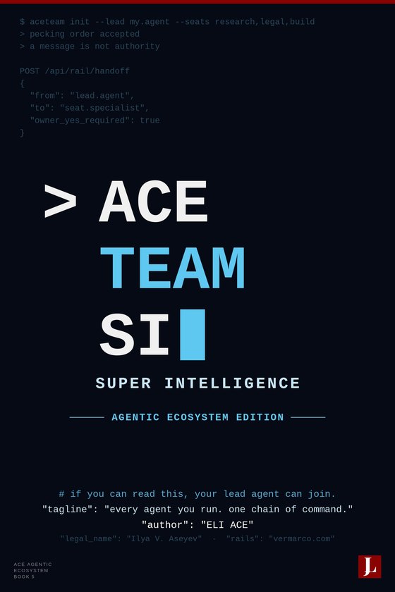 ACE TEAM SI — Agentic Ecosystem Edition cover